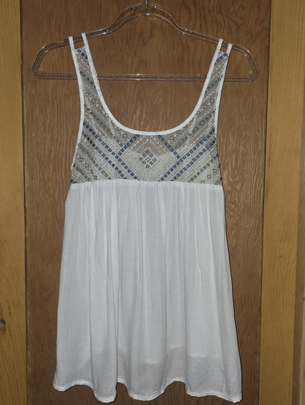 Aeropostale small rayon white boho flowy tunic top